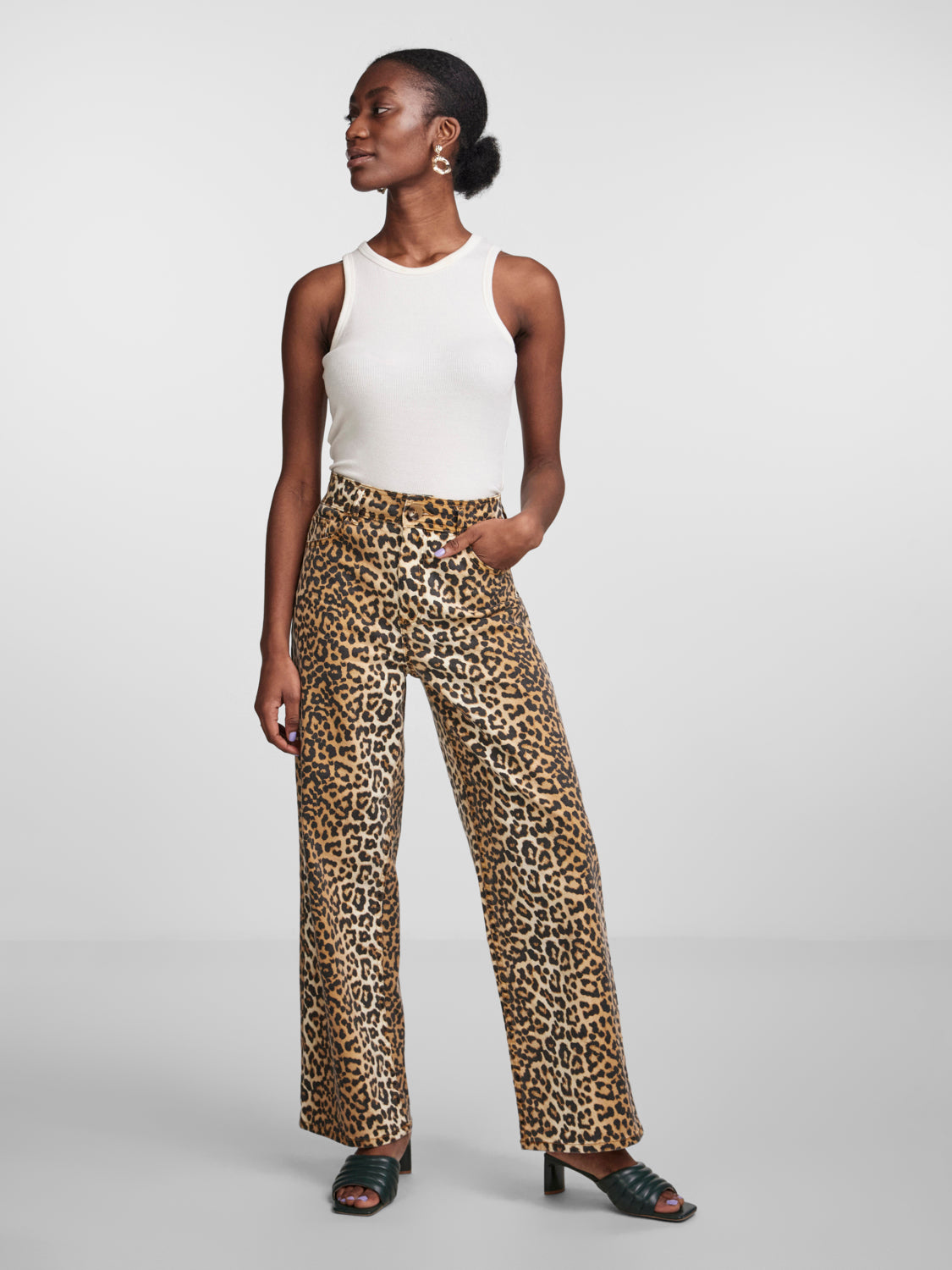Topshop sale leopard jeans
